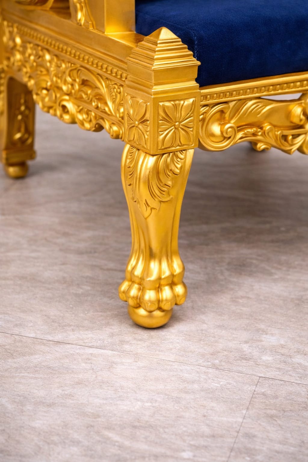 Royal Craft Furniture Wooden Handmade Royal Design Guru Ji Chair - Image 5