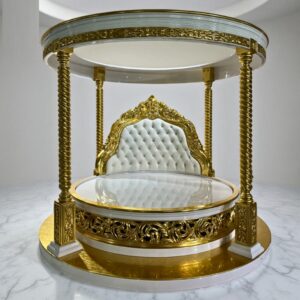Royal Craft Furniture European Wooden Round Bed Design with Price