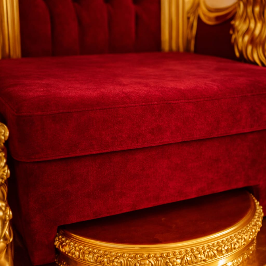 Royal Craft Furniture Grand Guruji Singhasan with Lion Design - Image 5