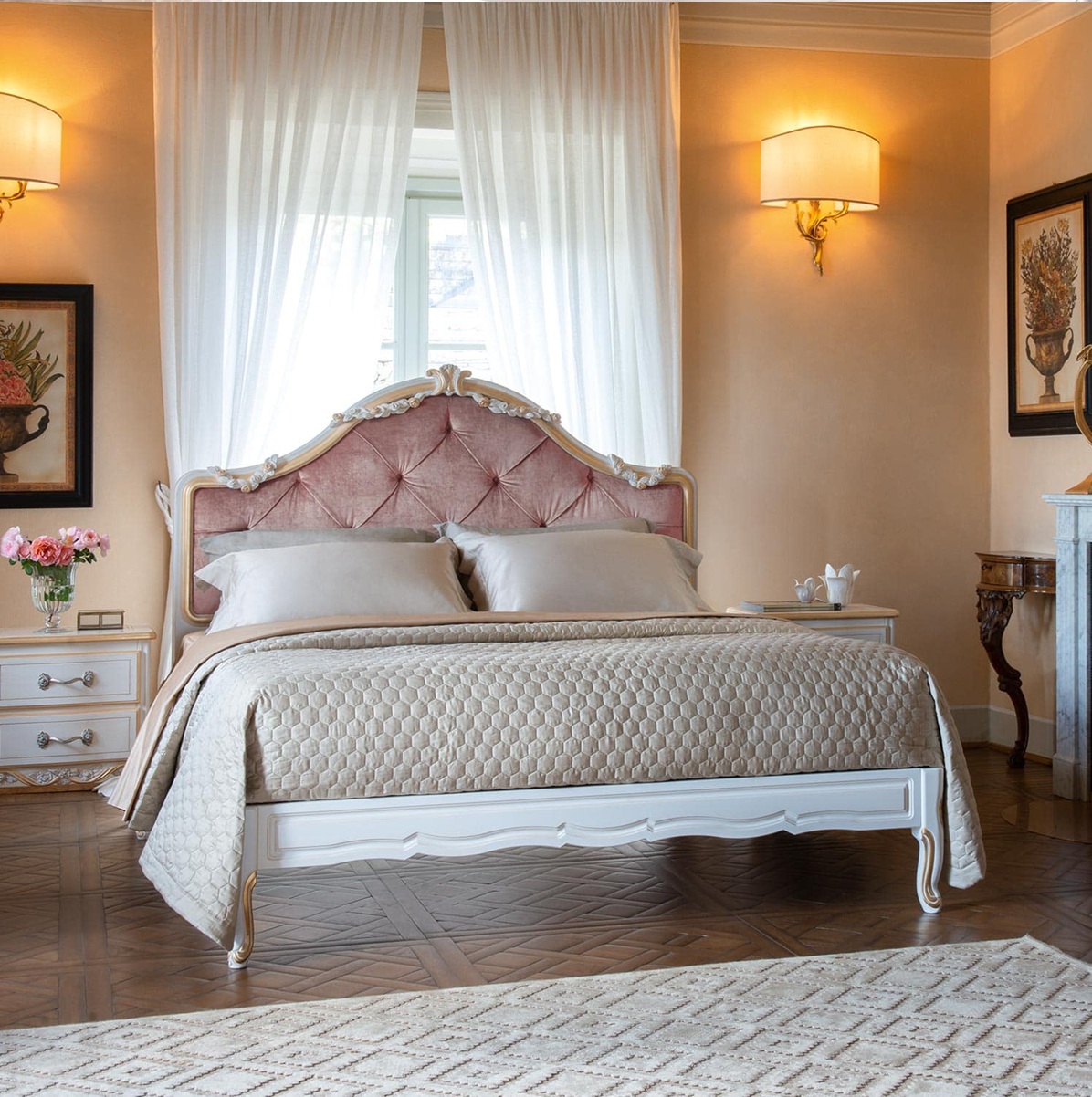 Royal Craft Furniture Classic Italian Handcrafted Delhi Premium Luxury Bed for Mansion - Image 6