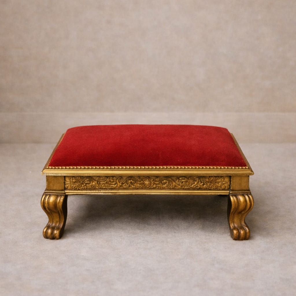 Royal Craft Furniture Maharaja Hand-Carved Royal Singhasan with Premium Wooden Detailing - Image 3