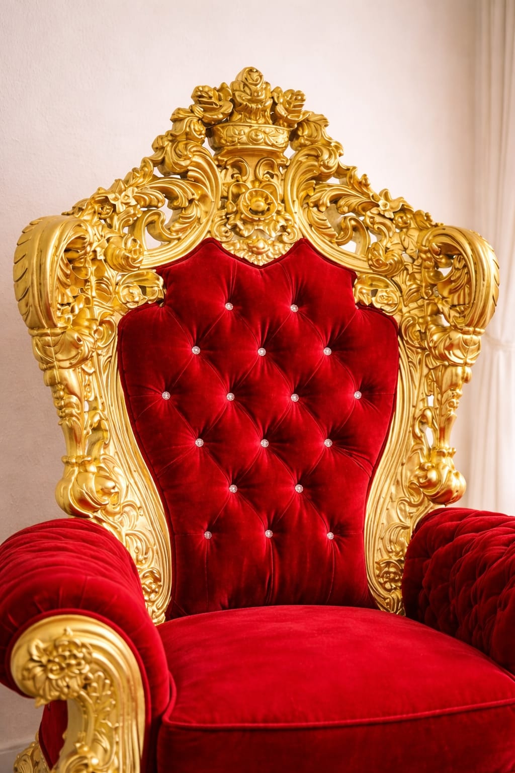 Royal Craft Furniture Luxury Heritage Singhasan with Deep Royal Carving & Antique Finish - Image 5