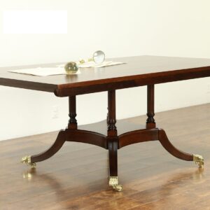 Royal Craft Furniture Victorian Style Teak Wood Study + Conference Table