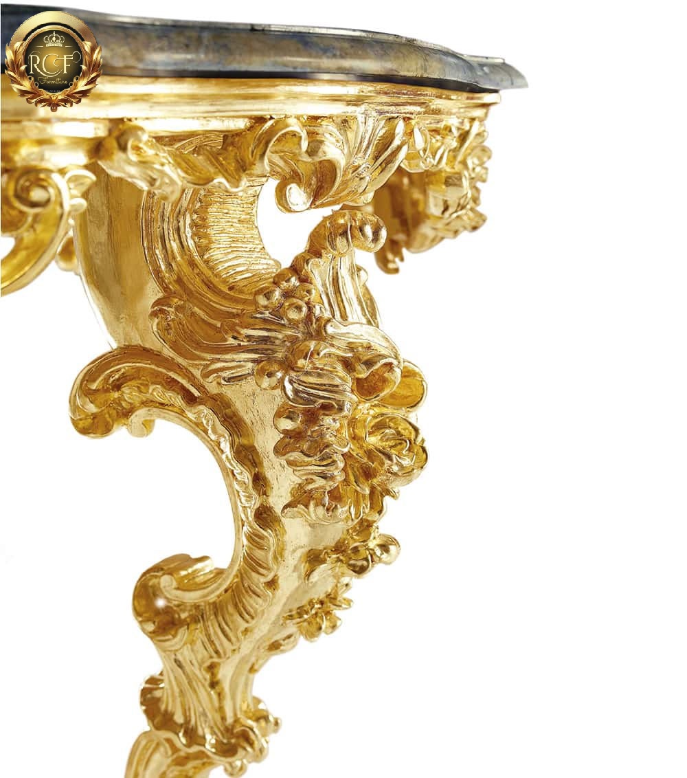Royal Craft Furniture Gold Leaf Gilding Luxury Dining Table - Image 2