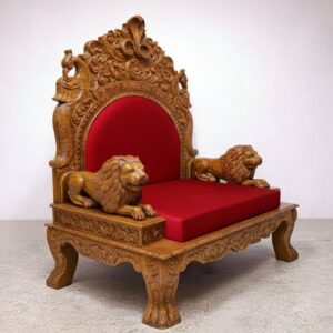 Royal Craft Furniture Traditional Guru Ji Chair Design with Canopy