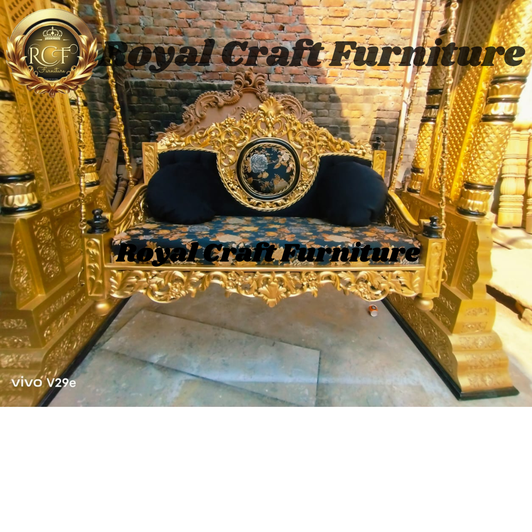 Royal Craft Furniture Turkish Style Swing Golden Deco Pu Finished Brass Chain - Image 5