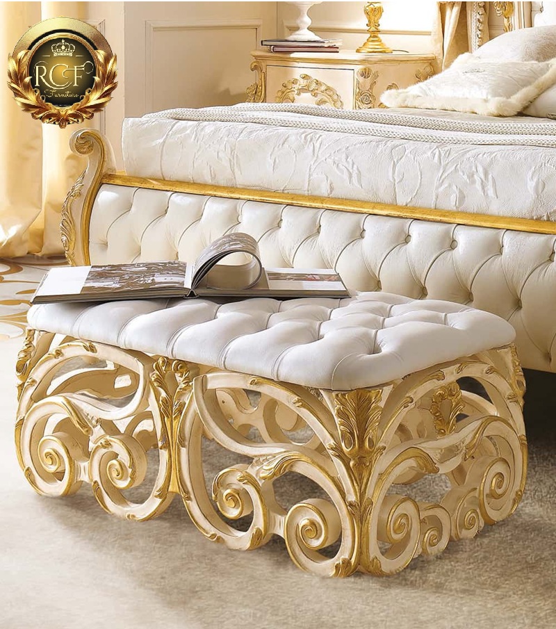 Royal Craft Furniture Italian Style Mumbai luxury Villa Bedroom Furniture Set - Image 2