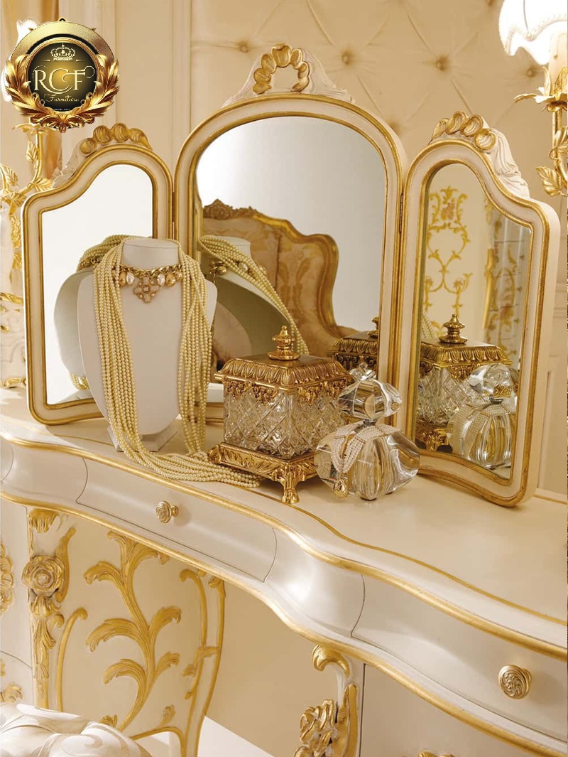 Royal Craft Furniture Italian Style Mumbai luxury Villa Bedroom Furniture Set - Image 5