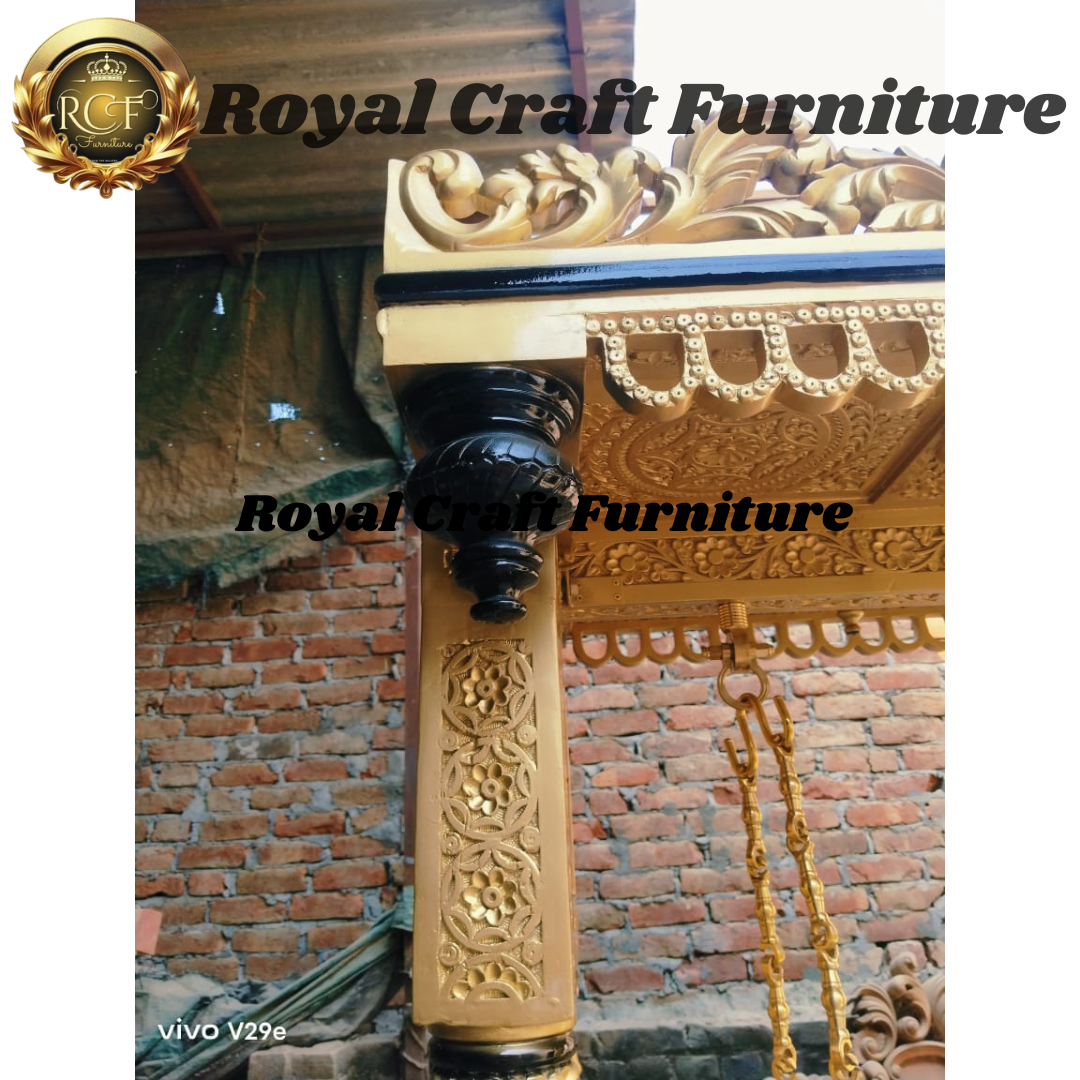 Royal Craft Furniture Turkish Style Swing Golden Deco Pu Finished Brass Chain - Image 6