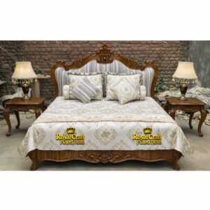 Royal Craft Furniture Teakwood Furniture with Natural PU Finish Complete Set