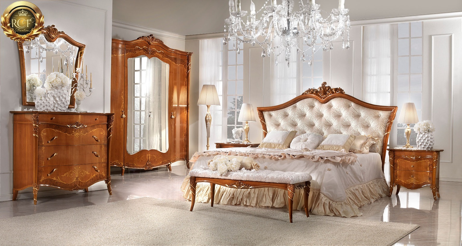 Royal Craft Furniture Annie Italian Style Luxury Collection Bedroom Furniture