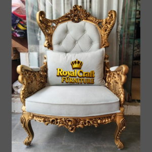 Royal Craft Furniture Royal Baroque Throne Accent Chair