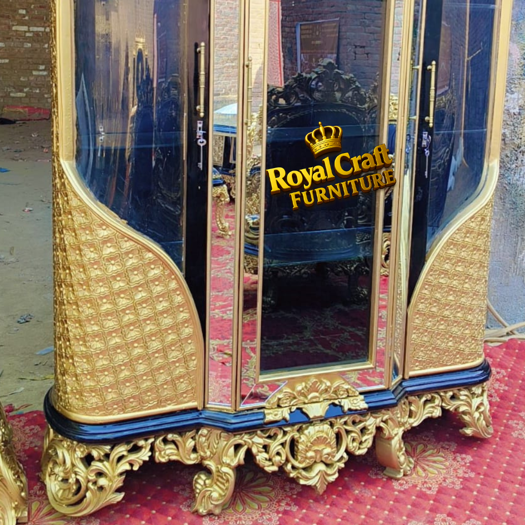 Royal Craft Furniture Turkish Style Crockery Unit Luxury carving work - Image 3
