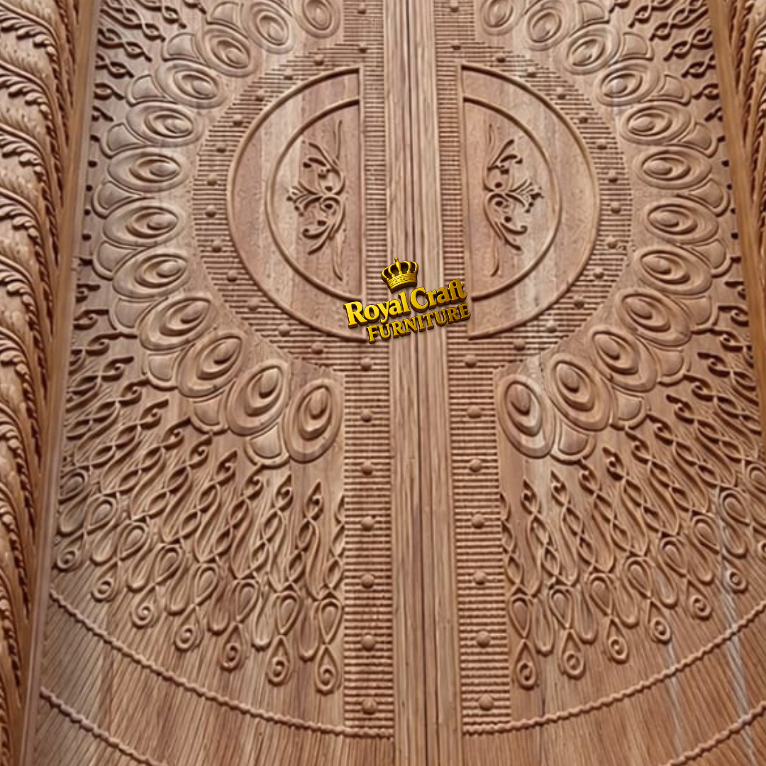 Royal Craft Furniture Royal Peacock Carved Main Door - Image 2