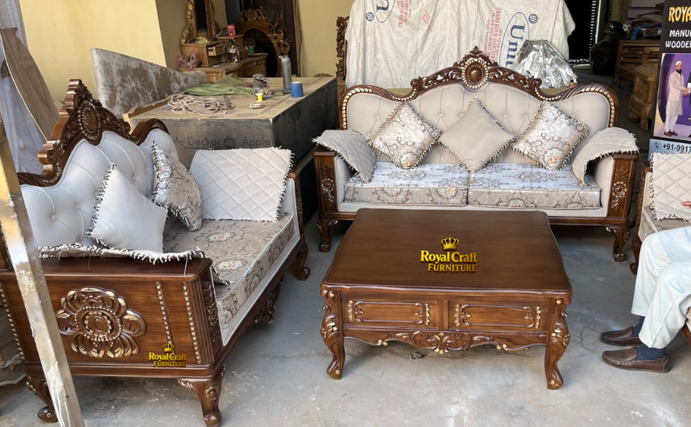 Royal Craft Furniture Royal Heritage Carved Sofa Set - Image 2