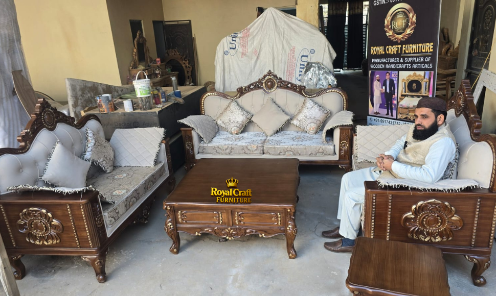 Royal Craft Furniture Royal Heritage Carved Sofa Set
