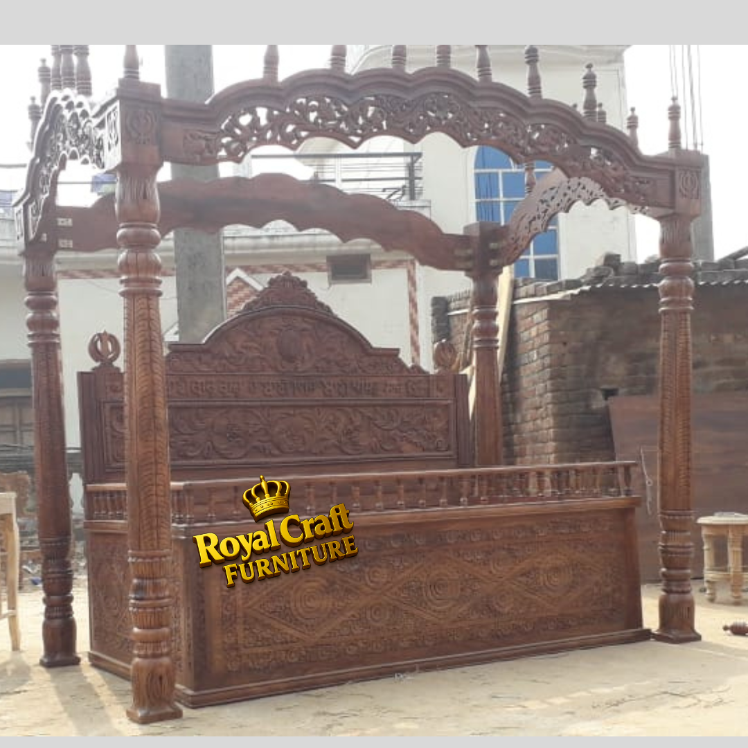 Royal Craft Furniture Royal Heritage Canopy Guruduwra Bed - Image 3