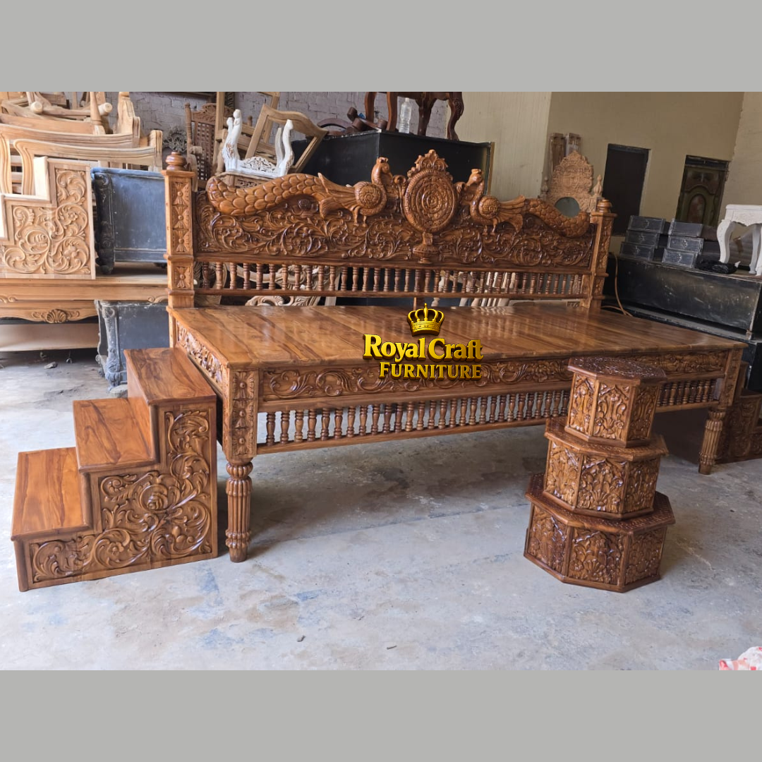 Royal Craft Furniture – Luxury Wooden Singhasan