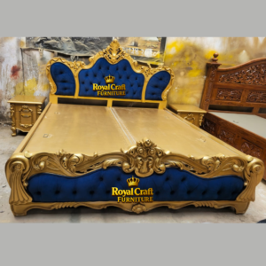 royal Craft Furniture Imperial Gold Carved Luxury Bed
